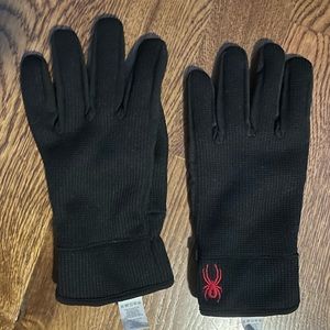 Spyder Black Warm Gloves